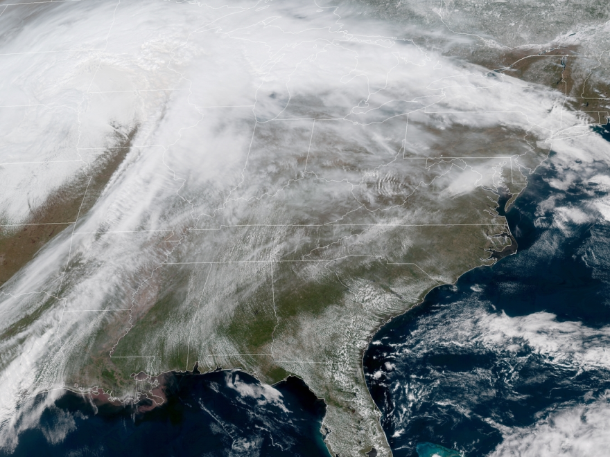 A massive spring storm is bringing blizzard conditions to several central U.S. states, leading officials to close hundreds of schools and hundreds of miles of roads.