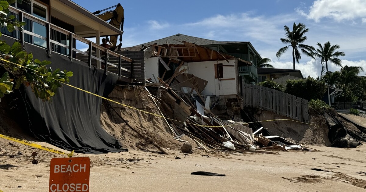 Climate scientist says North Shore house collapse gives glimpse of ...