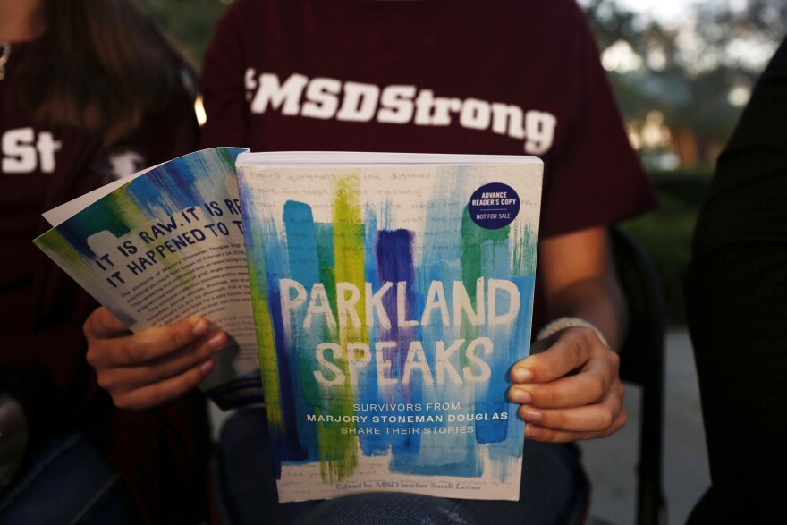The book was written by 43 students and teachers who lived through February's high school massacre.