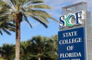 Sign for State College of Florida Manatee-Sarasota campus.