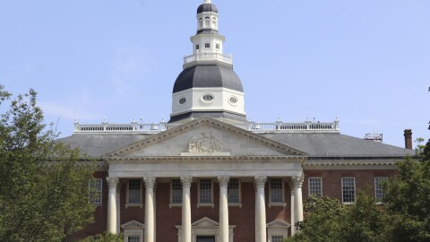 The Maryland State House is shown in a May 11, 2023 photo in Annapolis, Md. New laws approved in this year's legislative session are taking effect on Oct. 1. They include gun-control laws that were passed in response to last year's U.S. Supreme Court ruling that ended a requirement to demonstrate a particular need for a license to carry a concealed gun in public. Meanwhile, the state's statute of limitations for when civil lawsuits for child sexual abuse can be filed against institutions is set to end, and lawsuits are expected to be filed soon. (AP Photo/Brian Witte)