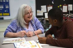 Tammy Mann is a Special Education Paraprofessional at Park Forest Middle School March 24, 2025. Para, special ed