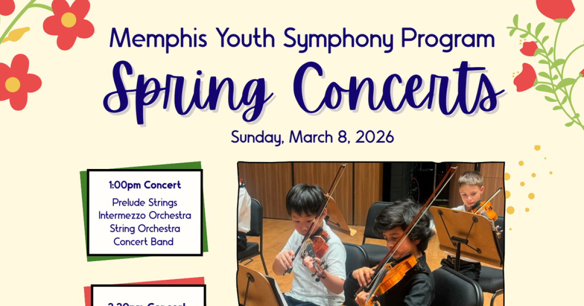 Symphony Program Example Spring Concert Day | Memphis Youth Symphony Program | WKNO FM