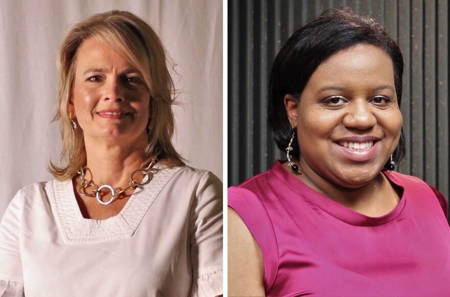 Kansas City council members Andrea Bough and Melissa Robinson