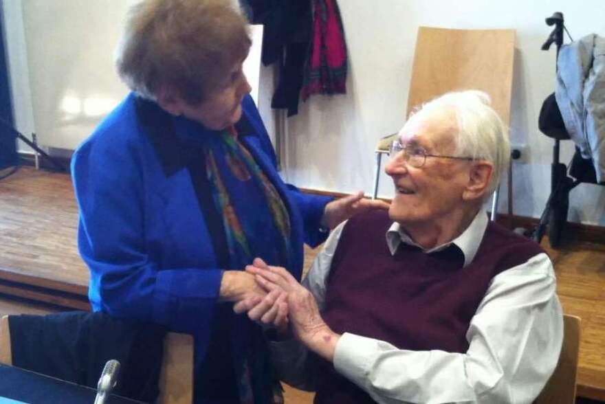 Holocaust survivor Eva Kor meets former Auschwitz guard Oskar Groening, whom she says she forgives for his crimes.