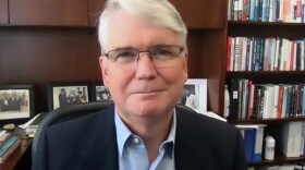 Bloomington Mayor John Hamilton during Tuesday's Zoom call.