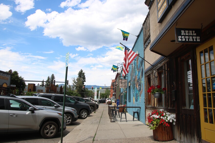 Downtown Steamboat Springs shops.