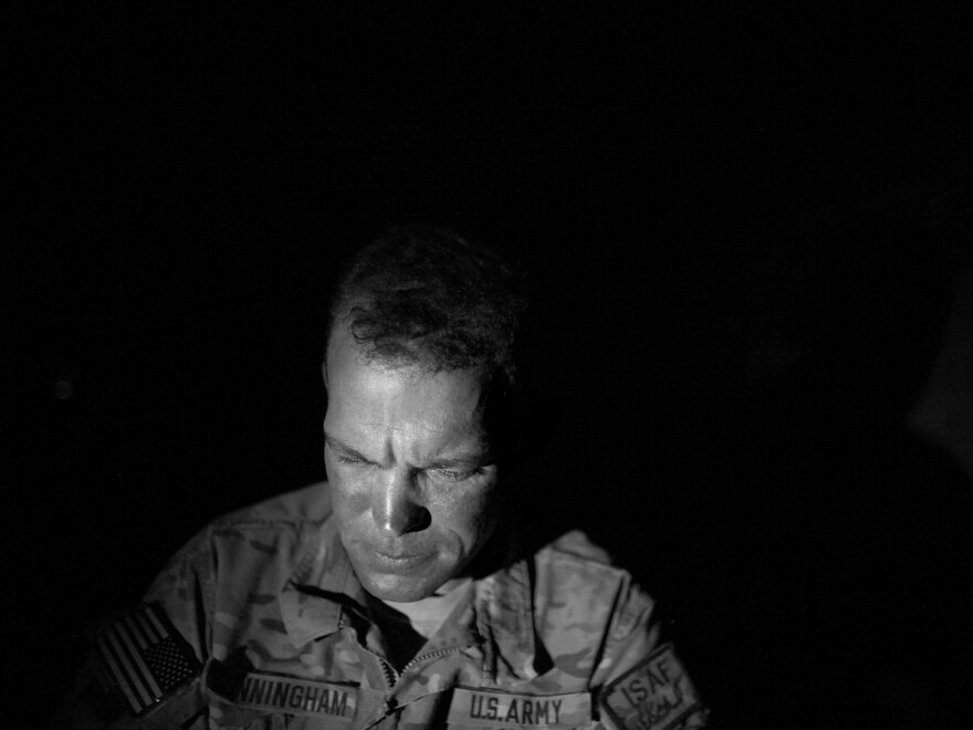 Sgt. Chris Cunningham has served five tours in Afghanistan, surviving some of the most horrific fighting of the past decade. Cunningham is now working in something of a safe haven at Combat Outpost Arian in Ghazni province.