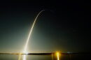 SpaceX's Crew Dragon vehicle lifts off in the early morning of March 2 from Kennedy Space Center to rendezvous with the International Space Station. This was the first mission for the company's commercial crew program, which, if successful, could soon ferry American astronauts to space in an American-made vessel for the first time since the end of NASA's shuttle program in 2011. (Brandon Meyer/WUFT News)