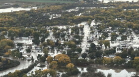 Flooding in Farmington, New Mexico.
