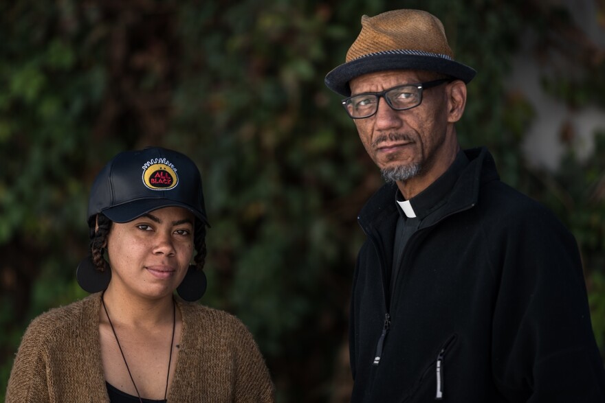 LaShell Eikerenkoetter and Rev. Darryl Gray have each been arrested during the Stockley protests.