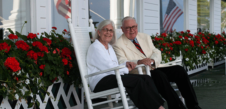 Dan Musser Jr. pictured with his wife, Amelia. Courtesy of the Grand Hotel.