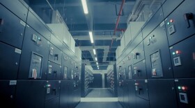 Electric room inside of a data center. Amazon projects investments of $4 billion into a facility in Wilmington.