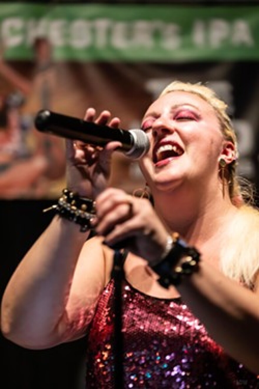 Funhouse frontwoman Allison Sparkles.