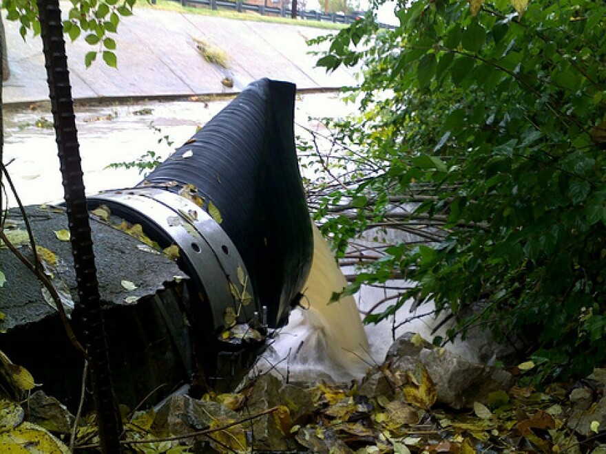 Under a consent decree given court approval today, the Metropolitan St. Louis Sewer District will have to eliminate 200 of illegal sewer bypasses like this one by 2033.