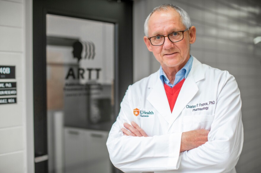 Charles France, PhD, professor of pharmacology and psychiatry and the Robert A. Welch Distinguished University Chair in Chemistry at the Joe R. and Teresa Lozano Long School of Medicine at UT Health San Antonio.