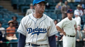 <em>42</em>, the biopic about Jackie Robinson, won the box office last weekend, earning $27 million.