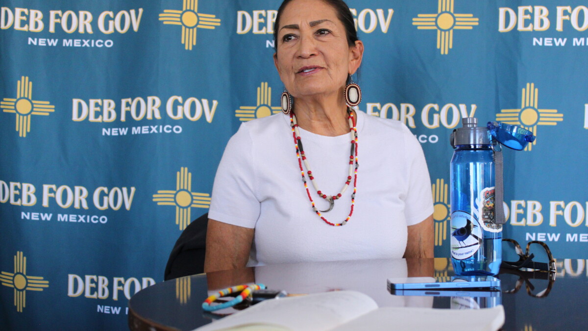 Haaland says she will hold the federal government's feet to the fire as Governor