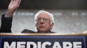 Sen. Bernie Sanders, I-Vt., discusses his "Medicare for All" legislation on Capitol Hill on Wednesday.