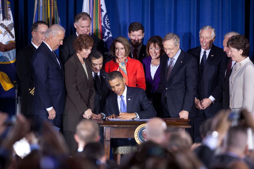 President Obama signs the 2010 law repealing 'Don't Ask, Don't Tell.'