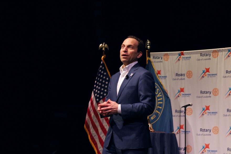 Louisville Mayor Craig Greenberg gave his State of the City Address on Thursday at the Kentucky Center for the Performing Arts.