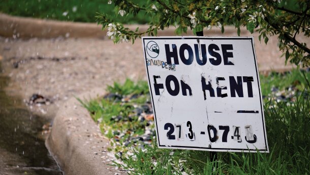 A sign advertising a house for rent in Salt Lake City, April 2, 2026. Although Utah rents have fallen since mid-2025, researchers say the state could implement more policies to further drive down costs.