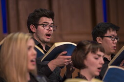 Dress rehearsal of CCM's production of Bach's St. Matthew Passion at Christ Church Cathedral