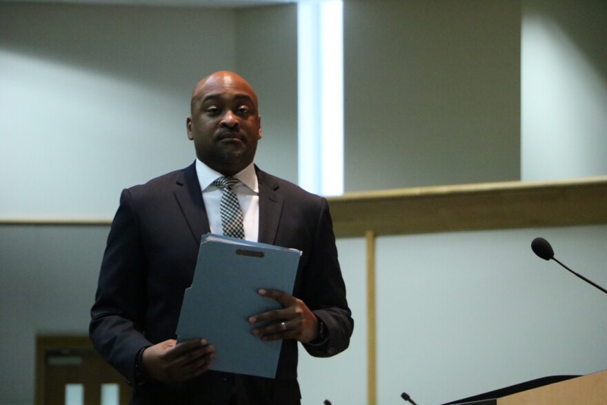 Democratic Representative Oscar Braynon of Miami-Dade addressed the Senate Health Policy Committee Tuesday. He is backing a bill that will expand Miami's needle exchange program throughout the state.