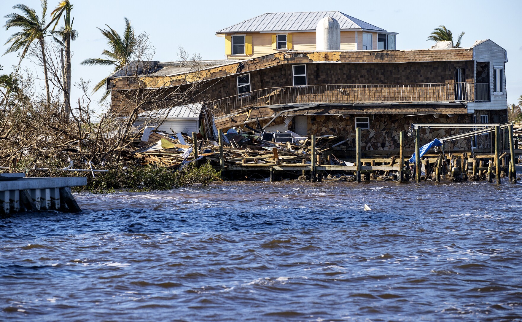 Pine Island, tip to tip, is ripped to shreds by Hurricane Ian's passage WUSF