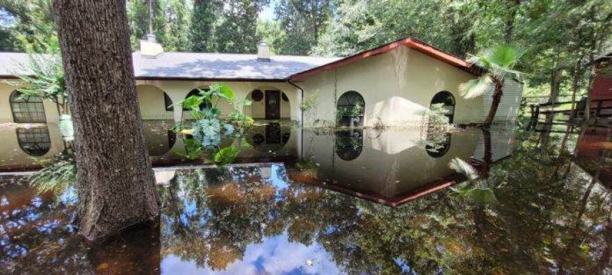 Mark Dake’s home flooded with three feet of water in 2021 during Hurricane Elsa. (Photo courtesy of Mark Dake)