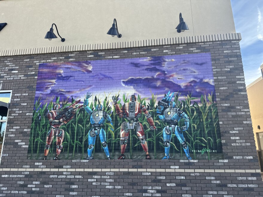 The "Field of Screams" mural by artist Jason Begay in Gilbert.