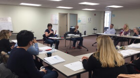 Volunteers in mediation training at The Dayton Mediation Center in 2018.
