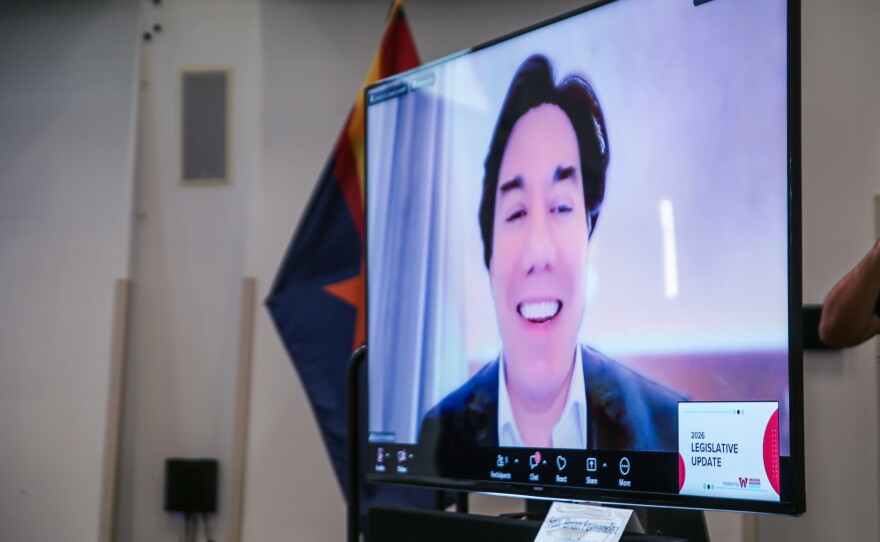 Sen. Brian Fernandez (D-23) was in Dublin, Ireland during the town hall, so he attended via Zoom.