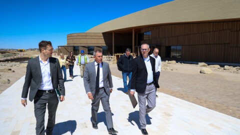 Governor Armstrong at the Theodore Roosevelt Presidential Library.
