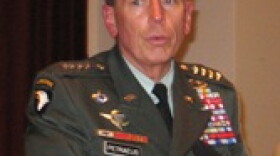 General David Petraeus speaks of Korean War veterans at Independence, MO.