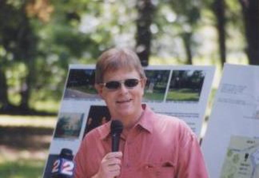 Former Bixby City Manager Micky Webb, from a 2004 ground breaking at Bixby's Washington Irving Park.