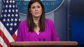 Deputy White House Press Secretary Sarah Huckabee Sanders speaks at the press briefing at the White House in Washington, D.C., on June 27, 2017. (Nicholas Kamm/AFP/Getty Images)