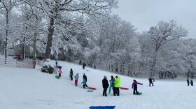 sledding and winter fun in Concord NH. NHPR photo.