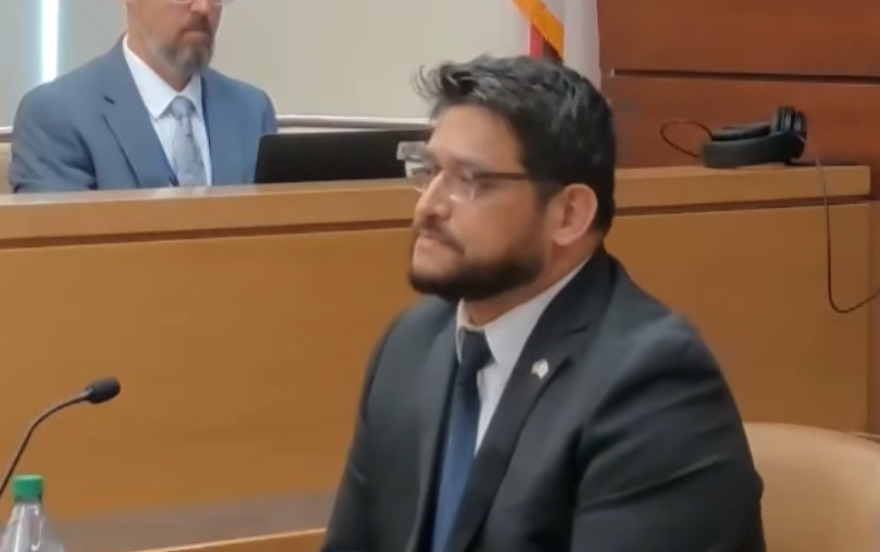 Former Okaloosa County Deputy Eddie Duran takes the stand Tuesday, Aug. 4