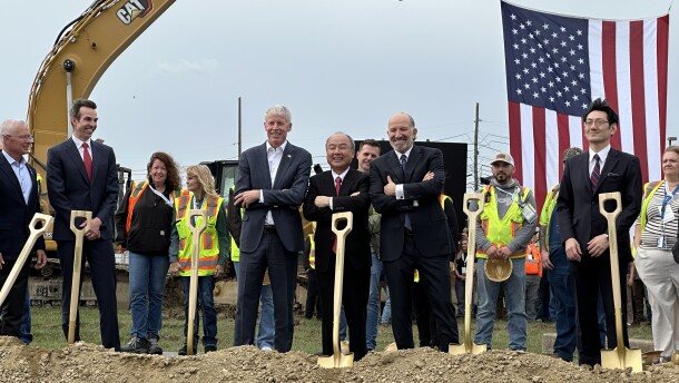 U.S. Secretary of Energy Chris Wright, SoftBank CEO Masayoshi Son and U.S. Secretary of Commerce Howard Lutnick.