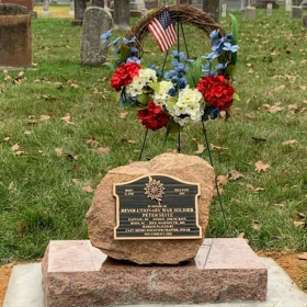 Peter Sitze NSDAR Grave Marker, Moore's Chapel Cemetery, Marquand, Missouri