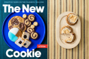 The cover of "The New Cookie" and molten toasted marshmallow peanut butter cookies. (Courtesy of America's Test Kitchen/Kritsada Panichgul)