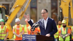 Governor Josh Shapiro in Berwick last June announces a $20 billion invest by Amazon to establish multiple high-tech cloud computing and artificial intelligence (AI) innovation campuses across the Pennsylvania.