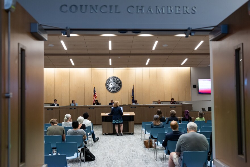 Wilmington City Council's new chambers at the Skyline Center, 929 N Front St.