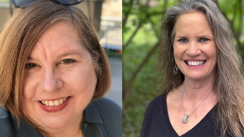 Side-by-side photos of the two Rockford educators featured on the episode: Ellen Austin and Anne O'Keefe. The photos are both straight-on shots of the two women smiling.
