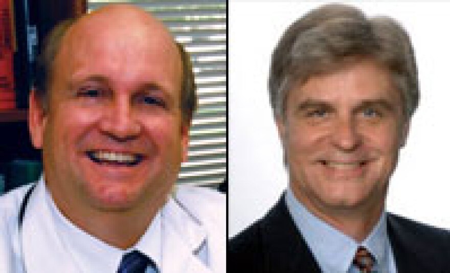 Mark Shelton (left) and Dan Barrett