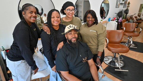 The Divine Hair Studios staff recently completed their OurHAIR training.