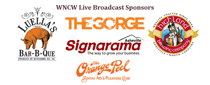 Thank you to our Live Broadcast Sponsors: The Gorge, Signarama, Luella's Bar-B-Que, The Orange Peel, and Highland Brewing.