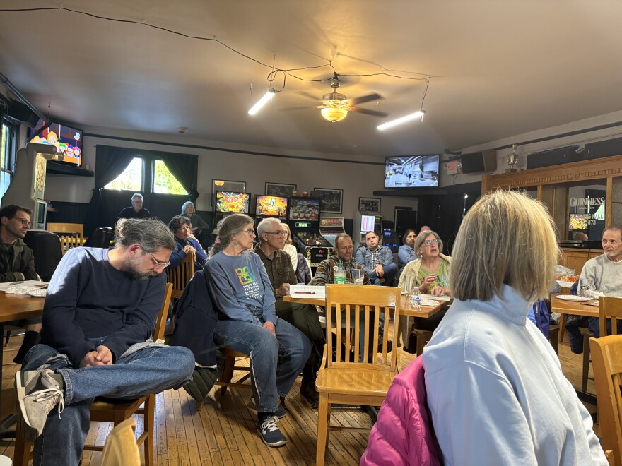 The final portion of the talk left room for questions from listeners.
