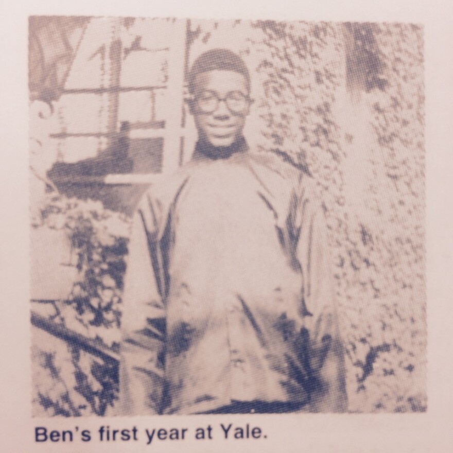 Ben Carson in his first year at Yale.